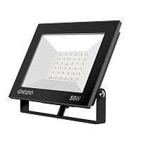 Прожектор светодиодный СДО-20 50Вт 6500К IP65 230В BL ДО прозр. закален. стекло | код 5047303 | ФАZА