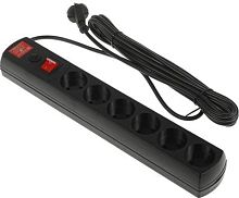 Сетевой фильтр Most R 5м (6 розеток) черный (коробка) | код 578420 | MOST