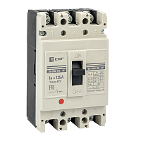 Выключатель автоматический ВА-99М 100/125А 3P 35кА с электромагнитным расцепителем PROxima | код  mccb99-100-125m-ma | EKF