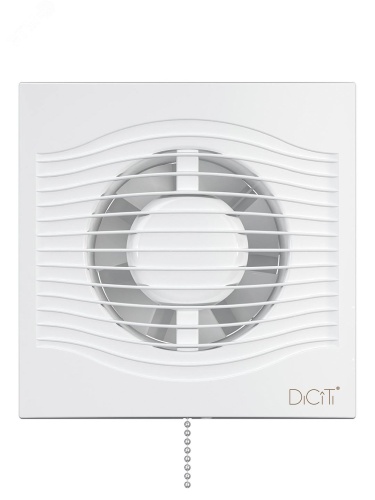Вентилятор осевой вытяжной с обратным клапаном и шнуровым тяговым выключателем D100 | код SLIM 4C-02 | DiCiTi Вентилятор осевой вытяжной с обратным клапаном и шнуровым тяговым выключателем D100 | код SLIM 4C-02 | DiCiTi