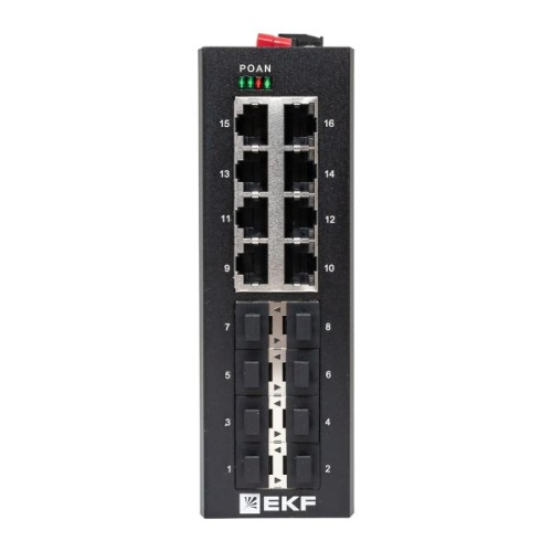 Промышленный неуправляемый коммутатор U-8GX/SFP-8GT, 8 портов 1000Base-X SFP, 8 портов 10/100/1000Base-T(X) RJ45, монтаж на динрейку TSX EKF | код TSX-U-8GX/SFP-8GT | EKF фото 4 Промышленный неуправляемый коммутатор U-8GX/SFP-8GT, 8 портов 1000Base-X SFP, 8 портов 10/100/1000Base-T(X) RJ45, монтаж на динрейку TSX EKF | код TSX-U-8GX/SFP-8GT | EKF фото 4