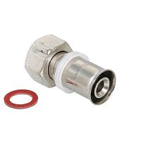 Соединитель пресс с накидной гайкой 16х1/2" | код. VTm.222.N.001604 | VALTEC